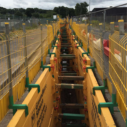 Groundforce Shorco trench boxes provide the best solution for George Leslie.