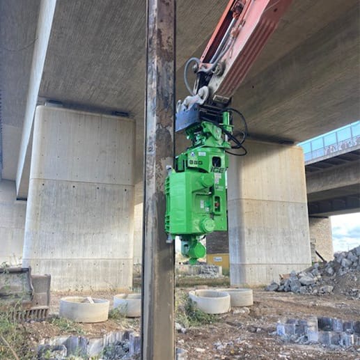 Piletec's Strategic Pile Removal Solution with the ICE 8SG in Restricted Headroom 