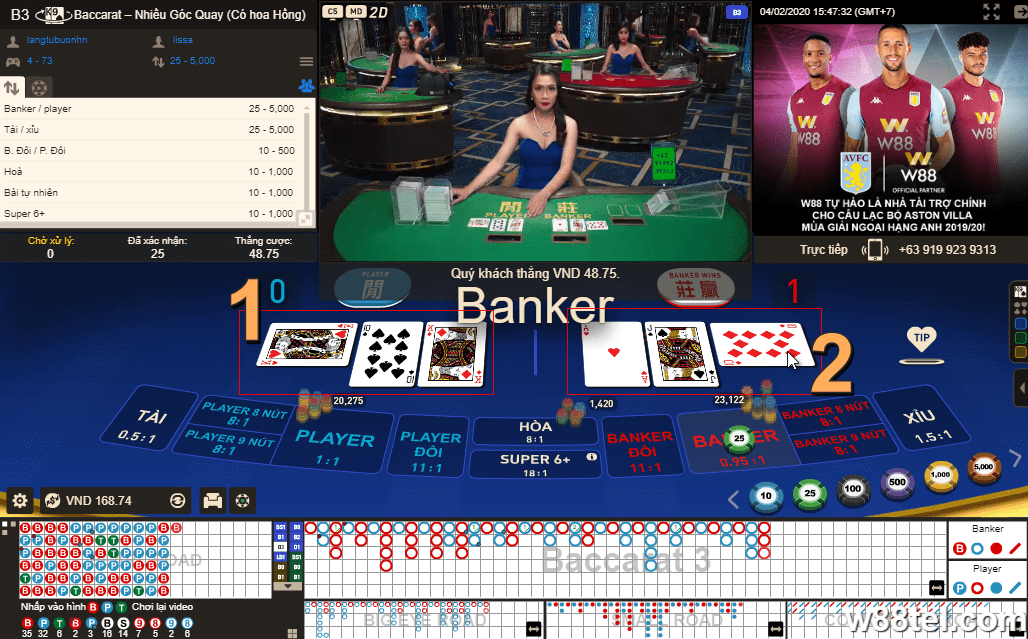 cach choi bai baccarat online w88 13