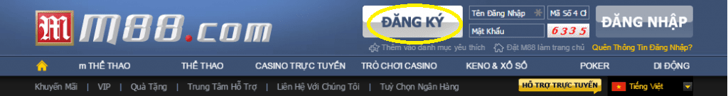 Đăng ký m88
