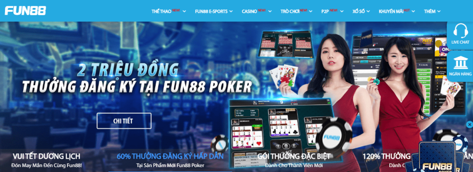 ĐĂNG KÝ FUN88 VÀ NHẬN THƯỞNG NẠP ĐẦU CAO NHẤT 2020