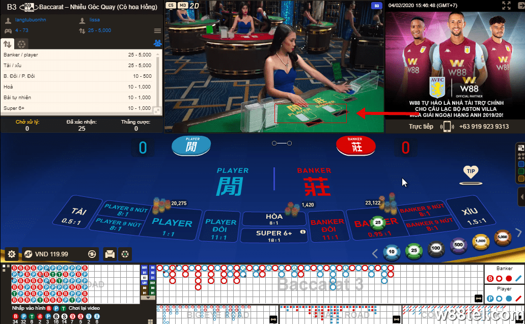 cach choi bai baccarat online w88 14