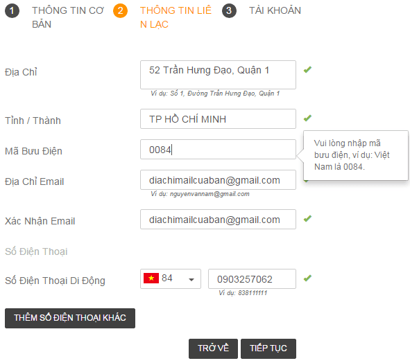 Thông tin để 188bet liên hệ với bạn