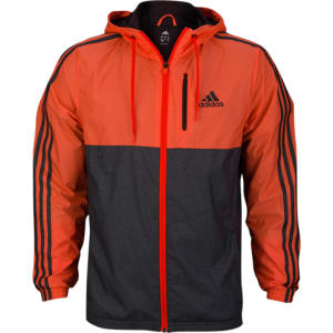 adidas jacket orange black
