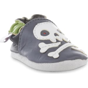 Skidders Baby Boy S Gray Skull Leather Crib Shoe Size 1 Baby