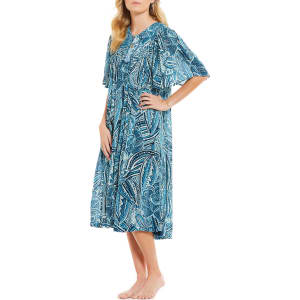 Go Softly Paisley Crinkled Flutter Sleeve Patio Dress From Dillard S