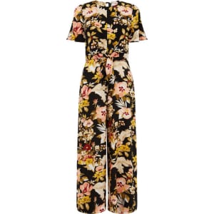 warehouse tie front jumpsuit