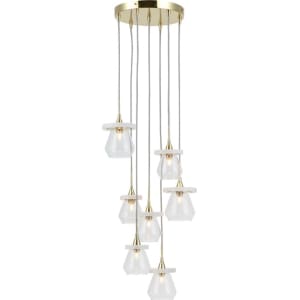 Home Collection Taylor Gold Metal And Marble Cluster Light