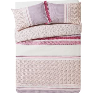 Home Ditsy Red Patchwork Bedding Set Kingsize From Argos