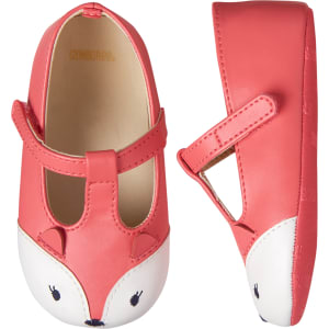 Girl S Fox Crib Shoes By Gymboree Size 1 Coral Coral From