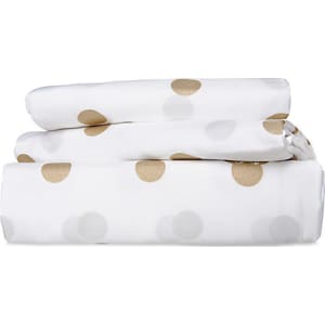 Minnie Mouse Gold Polka Dot Sheet Set Twin From Disney Store