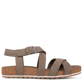 Timberland Women's Malibu Waves Ankle Strap Sandal Greige Greige, Size 4 UK