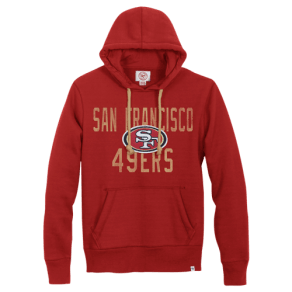 San Francisco 49ers 47 Brand Nfl Red Zone Po Hoodie - Mens - Red