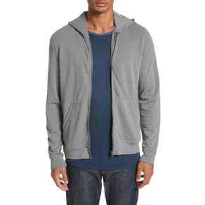 Men's Atm Anthony Thomas Melillo French Terry Zip Hoodie, Size Small - Grey