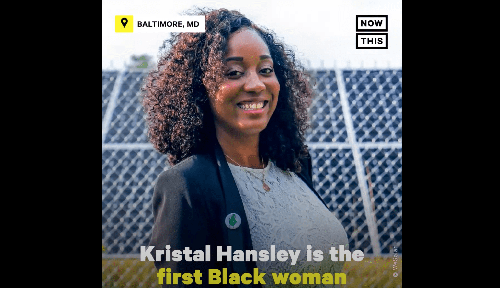 Kristal Hansley on NowThis video.