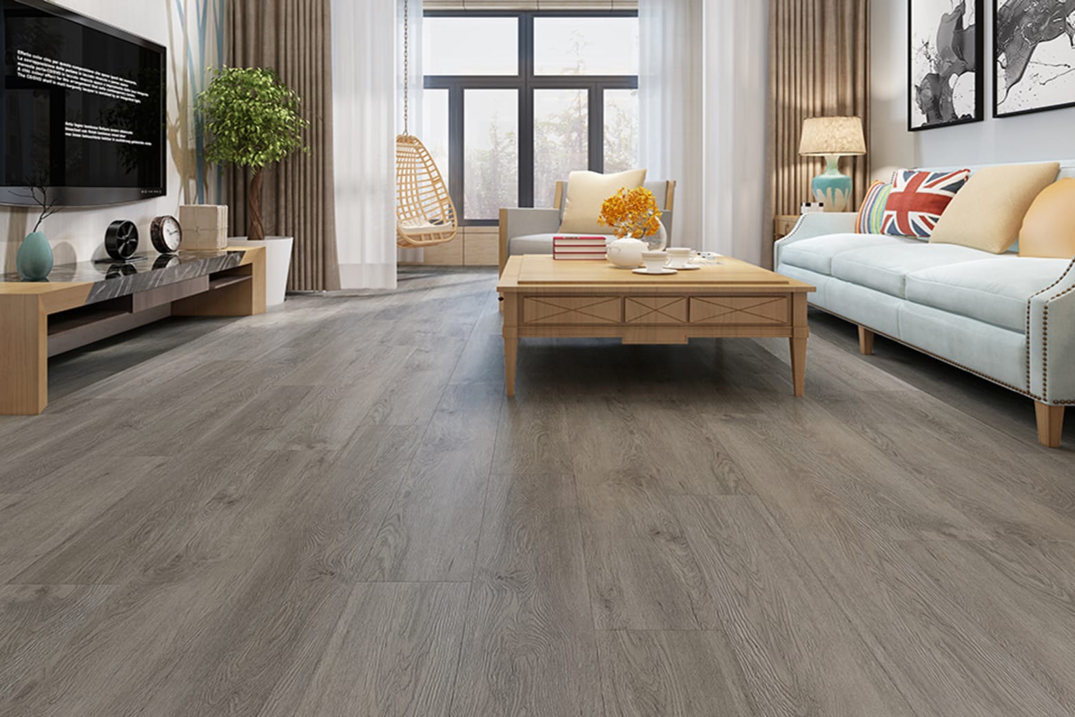 Luxury Click  Vinyl  Flooring  Orion Grey 4 2mm By 178mm By 