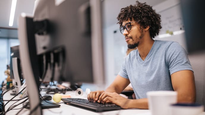 Man at computer