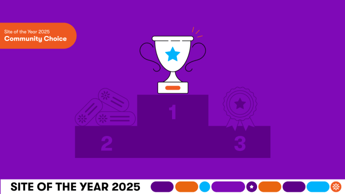 Kentico Site of the Year 2025 Community Choice Award — 10 industry finalists competing for the public vote