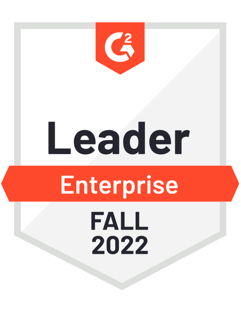 G2 Leader Enterprise Fall 2022 badge