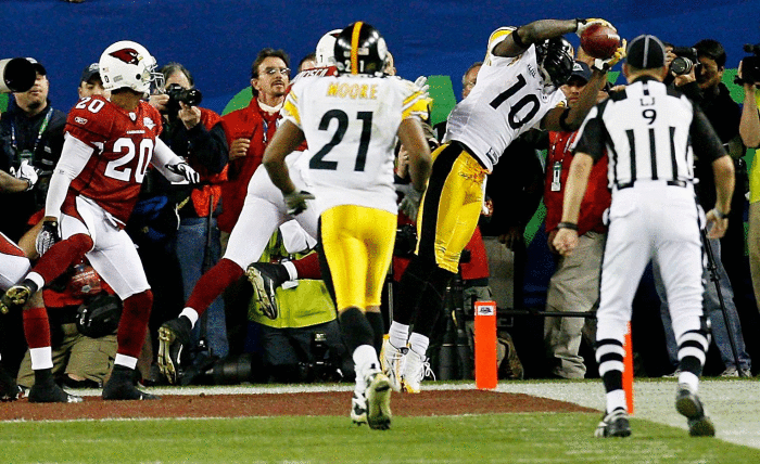 The best individual Super Bowl performances of all time - NewsOpener Santonio Holmes, Super Bowl XLIII
