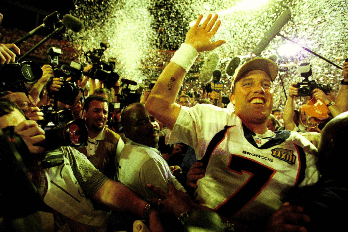 The best individual Super Bowl performances of all time - NewsOpener John Elway, Super Bowl XXXIII